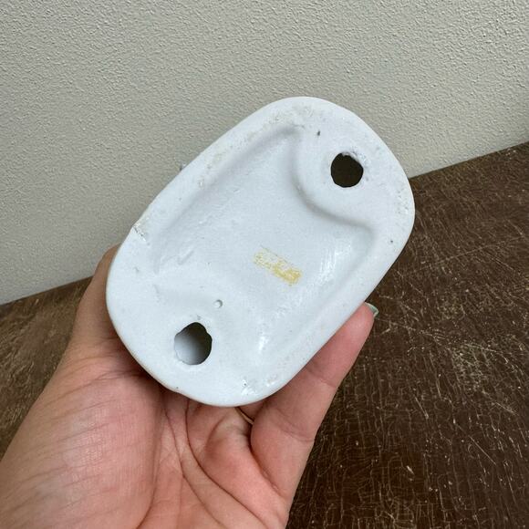 Vintage 7" Artmark Taiwan Porcelain‎ Glazed Pair Blue Jays Perched Figurine - Picture 5 of 6